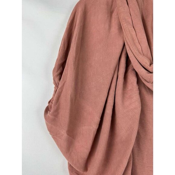 Free People Movement Small Oversized Dusty Rose Hooded Poncho Dreamy Sleeve - Picture 8 of 13